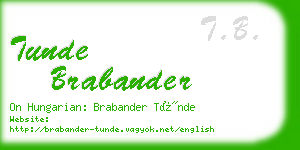 tunde brabander business card